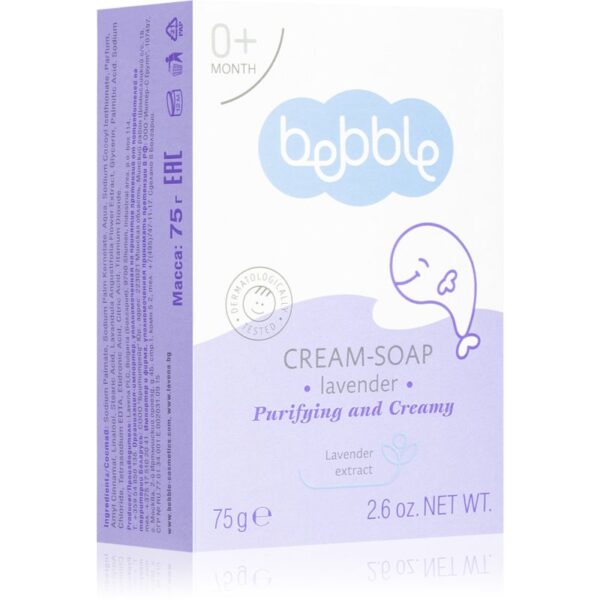 Bebble Cream-Soap Lavender sapun crema cu lavanda pentru copii 75 g-Țena