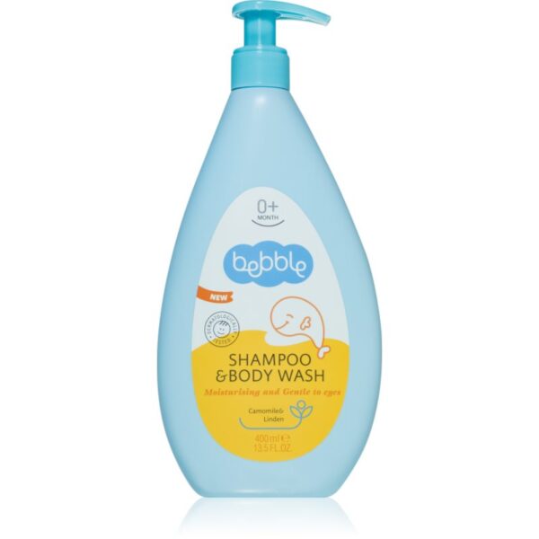 Bebble Shampoo & Body Wash Camomile & Linden sampon si gel de baie 2 in 1 pentru copii 0+ 400 ml-Țena