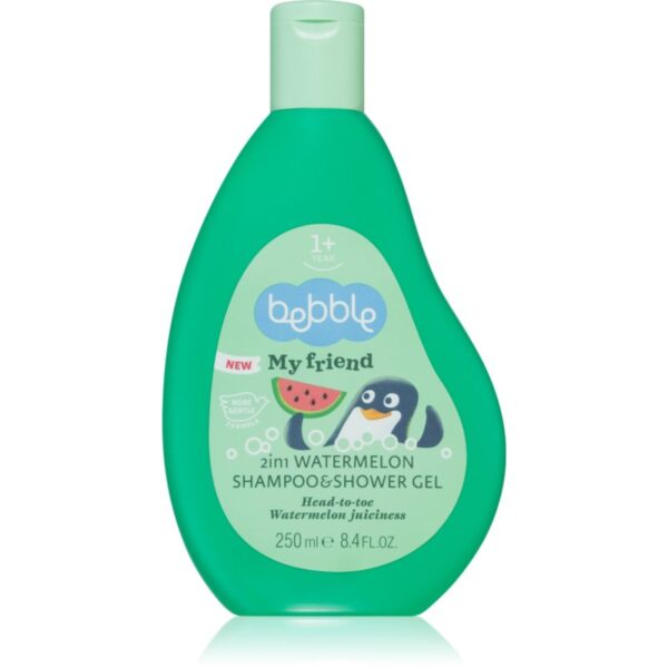Bebble Strawberry Shampoo & Shower Gel Watermelon gel de dus si sampon 2in1 pentru copii 1+ 250 ml-ro