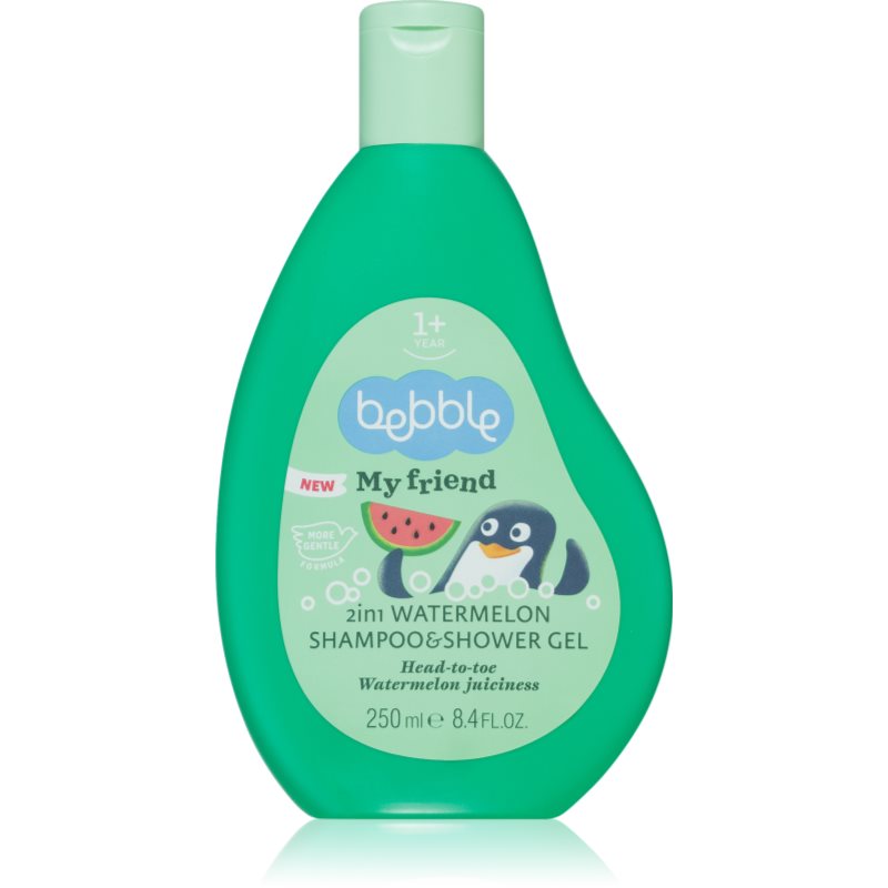 Bebble Strawberry Shampoo & Shower Gel Watermelon gel de dus si sampon 2in1 pentru copii 1+ 250 ml-ro