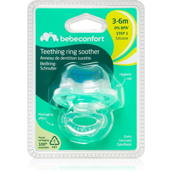 Bebeconfort Teething Ring Soother jucărie pentru dentiție 3-6 m 1 buc-ro