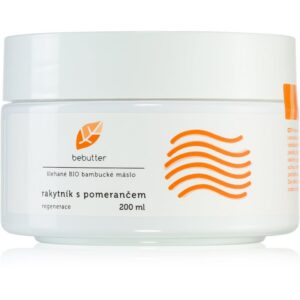 Bebutter Whipped shea butter sea buckthorn with orange unt de shea pentru regenerarea pielii 200 ml-Țena
