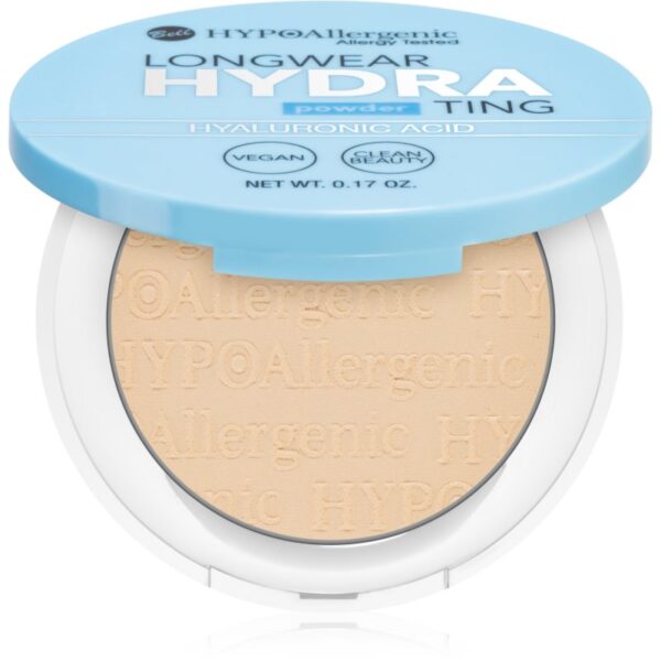 Bell Hypoallergenic Hydrating pudra compacta cu acid hialuronic culoare 01 Nude 5 g-ro