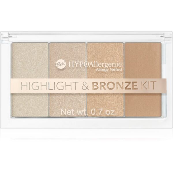 Bell Hypoallergenic t & Bronze Kit paletă pentru contur și iluminare 20 g-ro
