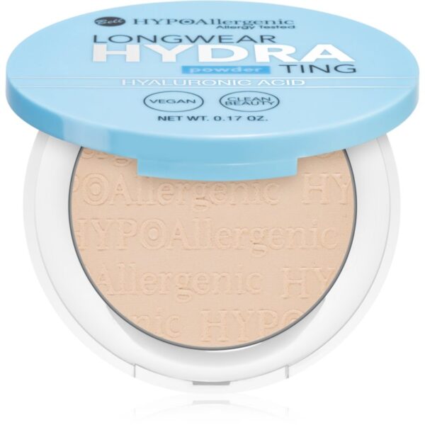 Bell Longwear Hydrating Powder pudra compacta cu acid hialuronic culoare 02 Light Beige 5 g-ro