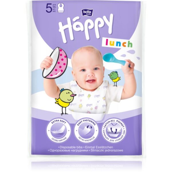 Bella Baby Happy Lunch bavețică de unică folosință 5 buc-ro