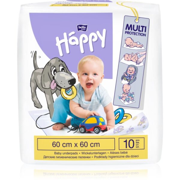 Bella Baby Happy SIze L suport pentru schimbat scutecele de unică folosință 60x60 cm 10 buc-ro