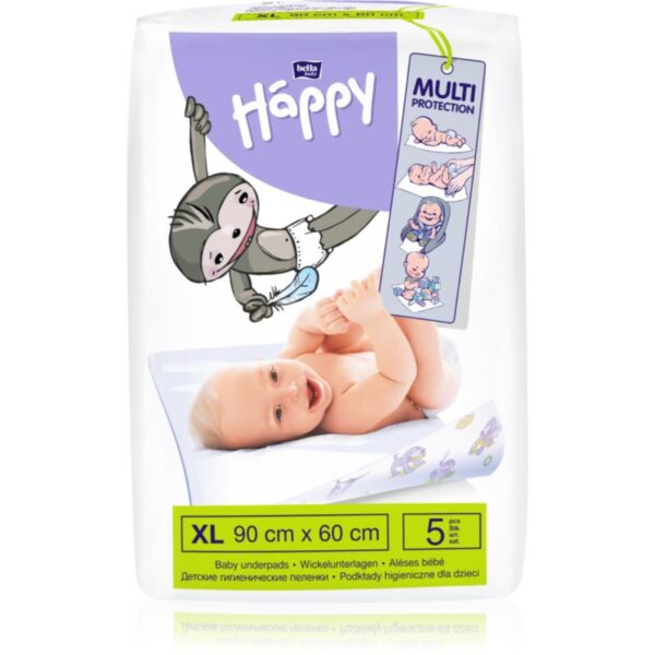Bella Baby Happy Size XL suport pentru schimbat scutecele de unică folosință 90x60 cm 5 buc-ro