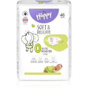 Bella Baby Happy Soft&Delicate Size 0 Before Newborn scutece de unică folosință ≤ 2 kg 46 buc-Țena