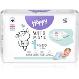 Bella Baby Happy Soft&Delicate Size 1 Newborn scutece de unică folosință 2-5 kg 42 buc-Țena
