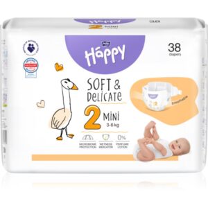 Bella Baby Happy Soft&Delicate Size 2 Mini scutece de unică folosință 3-6 kg 38 buc-Țena