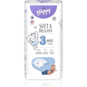Bella Baby Happy Soft&Delicate Size 3 Midi scutece de unică folosință 5-9 kg 50 buc-Țena