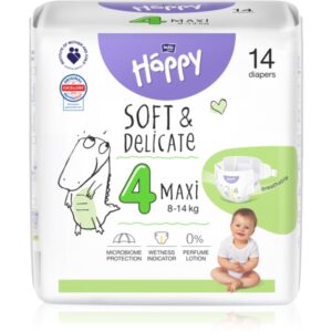 Bella Baby Happy Soft&Delicate Size 4 Maxi scutece de unică folosință 8-14 kg 14 buc-Țena
