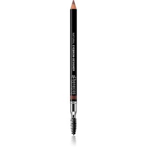 Benecos Natural Beauty creion dermatograf cu două capete pentru sprâncene cu pensula culoare Gentle Brown 1.13 g-ro