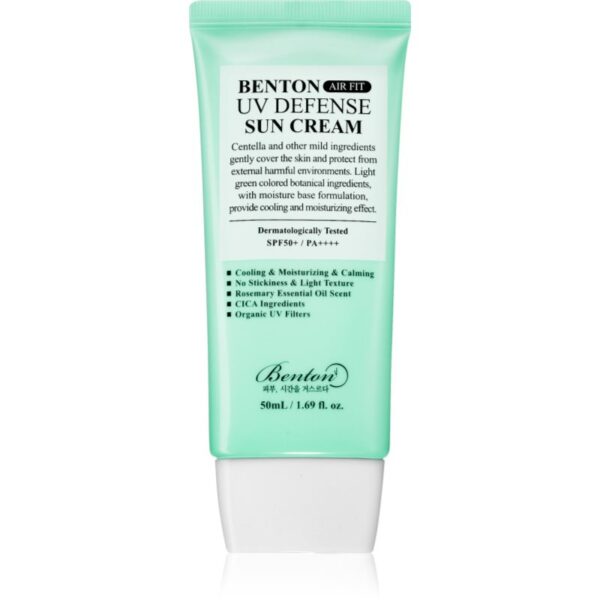 Benton Air Fit UV Defense emulsie protectoare calmantă SPF 50+ 50 ml-Țena