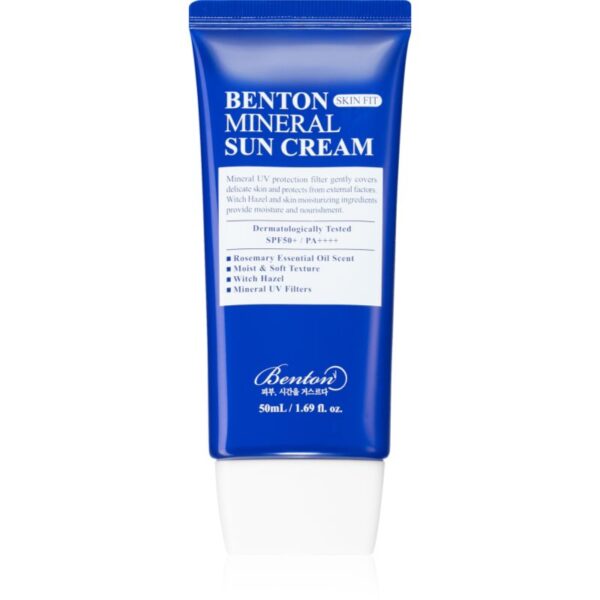 Benton Skin Fit Mineral fluid mineral cu protecție solară SPF 50+ 50 ml-Țena