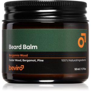 Beviro Beard Balm Bergamia Wood balsam pentru barba pentru bărbați 50 ml-ro
