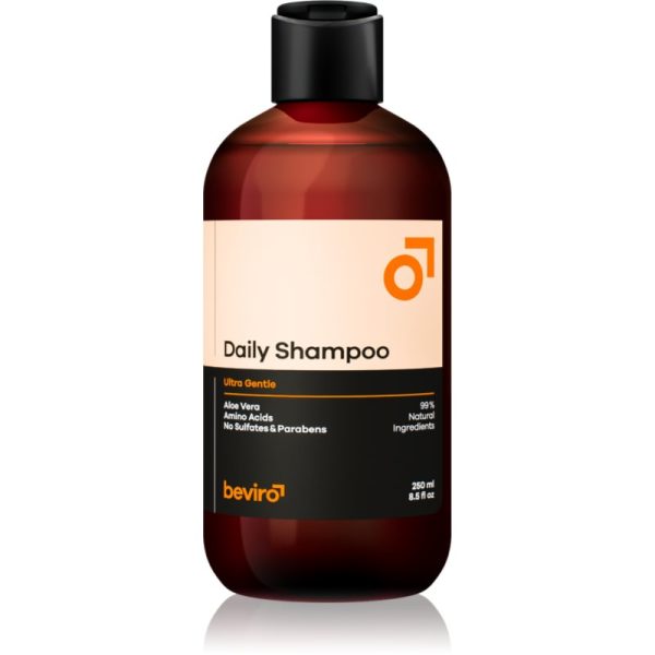 Beviro Daily Shampoo Ultra Gentle sampon pentru barbati cu aloe vera Ultra Gentle 250 ml-ro