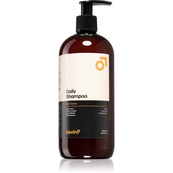 Beviro Daily Shampoo Ultra Gentle sampon pentru barbati cu aloe vera Ultra Gentle 500 ml-Țena