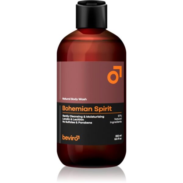 Beviro Natural Body Wash Bohemian Spirit Gel de duș pentru bărbați 250 ml-Țena