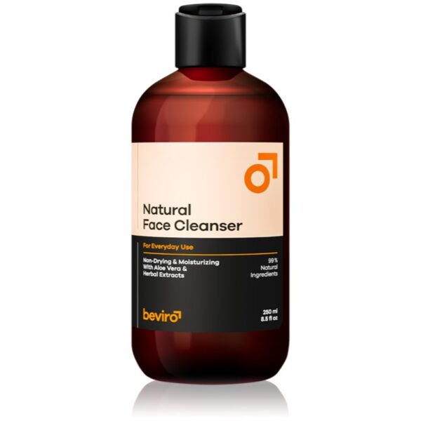 Beviro Natural Face Cleanser Gel facial de curatare pentru bărbați 250 ml-ro