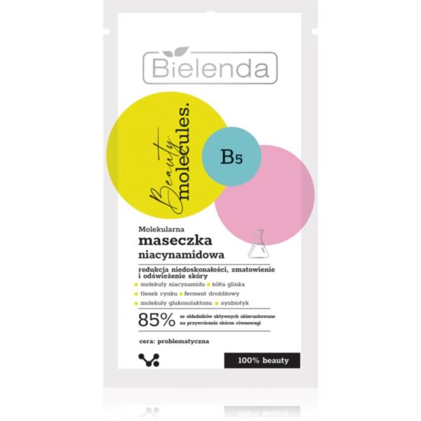 Bielenda Beauty Molecules masca de fata pentru curatare 8 g-ro