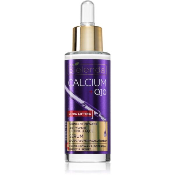 Bielenda Calcium + Q10 Concentrated actively lifting anti-wrinkle serum day/night Ser lifting pentru fermitatea contururilor feței ziua și noaptea 30-Țena