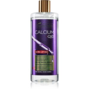 Bielenda Calcium + Q10 Concentrated cleansing and moisturizing micellar fluid emulsie micelara pentru curatare cu efect antirid 500 ml-Țena