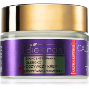 Bielenda Calcium + Q10 Concentrated deeply nourishing anti-wrinkle cream for day 70+ crema de zi pentru contur si fermitate 50 ml-Țena