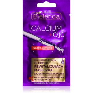 Bielenda Calcium + Q10 Concentrated deeply revitalizing anti-wrinkle mask masca pentru fata cu efect de anti-imbatrinire 8 g-Țena