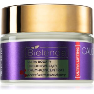 Bielenda Calcium + Q10 Ultra rich rebuilding cream anti-wrinkle concentrate for the night cremă antirid cu efect de regenerare pentru noapte 50 ml-Țena