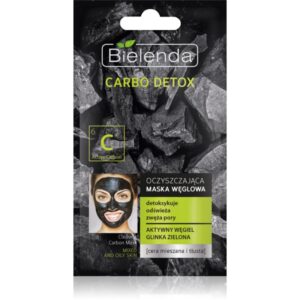 Bielenda Carbo Detox Active Carbon Masca de curățare cu cărbune pentru ten gras și mixt 8 g-ro