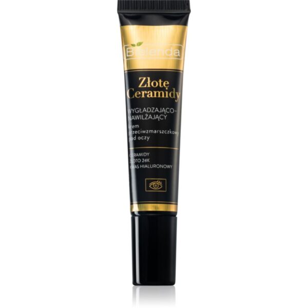 Bielenda Golden Ceramides crema de ochi pentru hidratare si matifiere 15 ml-Țena