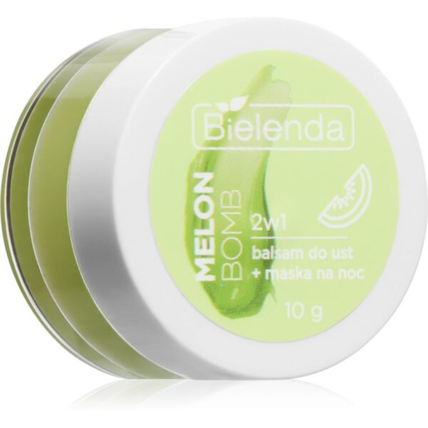 Bielenda Lip Care Lip Balm + Night Mask balsam de buze cu parfum Melon Bomb 10 g-Țena