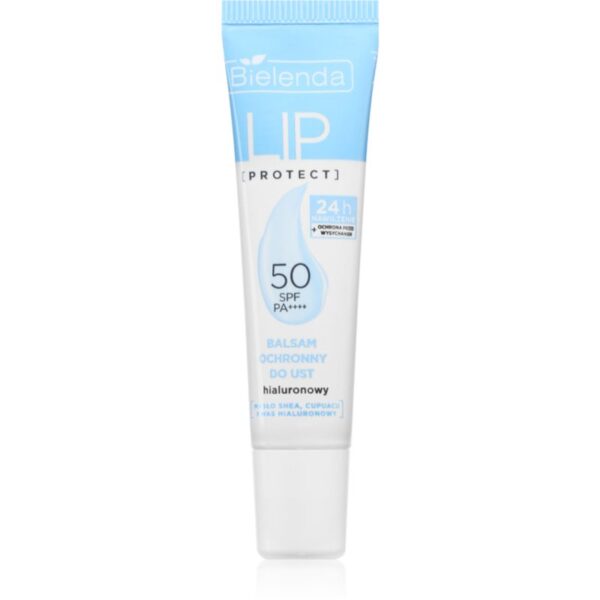 Bielenda Lip Protect Protective Moisturising Lip Balm SPF50 with Hyaluronic Acid Balsam de buze hidratant 10 g-Țena