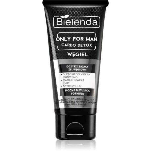 Bielenda Only for Men Carbo Detox gel matifiant de curatare pentru barbati 150 g-ro