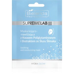 Bielenda Professional Supremelab Hydra Glow mască textilă hidratantă cu extract de melc 1 buc-ro