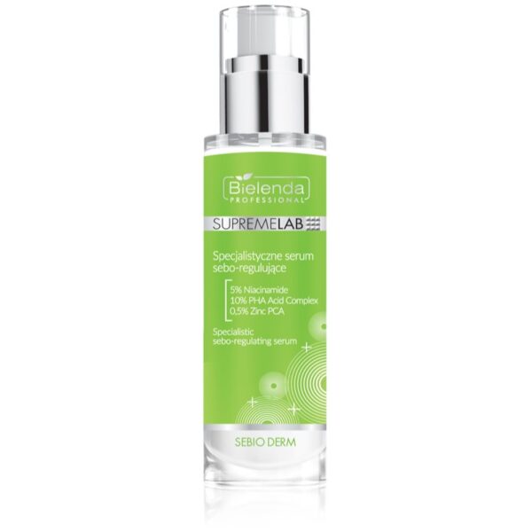 Bielenda Professional Supremelab Sebio Derm ser de piele pentru a regla sebumul si acneea 30 ml-Țena