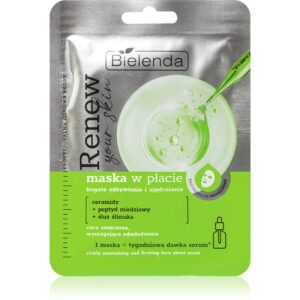 Bielenda Renew Your Skin mască textilă nutritivă 18 g-ro