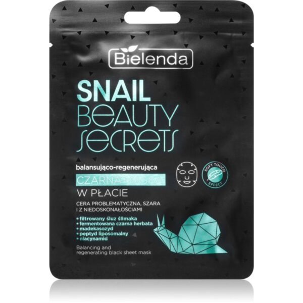 Bielenda Snail Beauty Secrets masca pentru regenerare pentru ten acneic 1 buc-ro