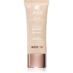 BioNike Color Mat Velvet machiaj matifiant de lungă durată culoare 405 Miel dorè 30 ml-Țena