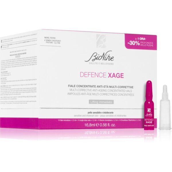 BioNike Defence Xage capsule cu serum facial antirid 14x1