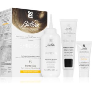 BioNike SHINE ON Culoare permanenta pentru par culoare 6 Dark Blonde 1 buc-ro