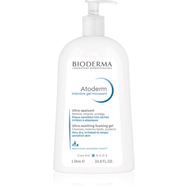 Bioderma Atoderm Intensive Gel Moussant gel spumant hranitor pentru piele foarte sensibila sau cu dermatita atopica 1000 ml-ro