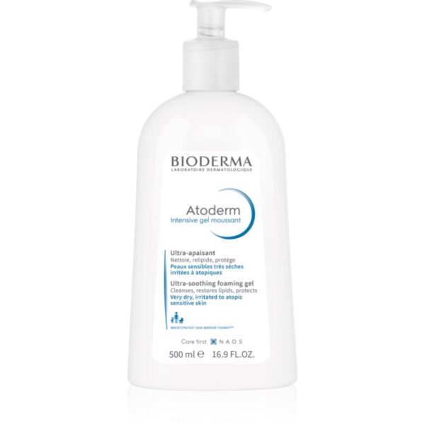 Bioderma Atoderm Intensive Gel Moussant gel spumant hranitor pentru piele foarte sensibila sau cu dermatita atopica 500 ml-ro