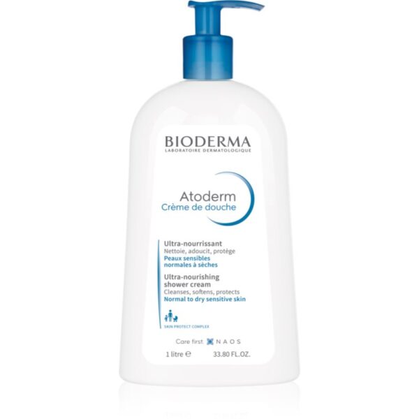 Bioderma Atoderm Shower Cream cremă de duș hrănitoare pentru piele normală spre uscată și sensibilă 1000 ml-ro