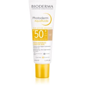 Bioderma Photoderm Aquafluid fluid protector tonifiant pentru față SPF 50+ culoare Claire 40 ml-ro