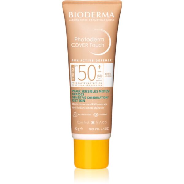 Bioderma Photoderm Cover Touch fond de ten cu acoperire ridicată SPF 50+ culoare Golden 40 g-Țena