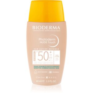 Bioderma Photoderm Nude Touch fluid mineral cu protecție solară SPF 50+ culoare Very light 40 ml-Țena