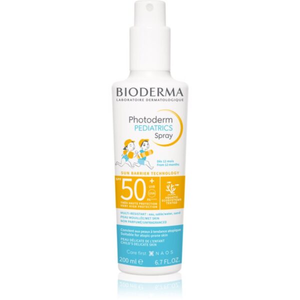 Bioderma Photoderm Pediatrics spray pentru protectie solara pentru copii SPF 50+ 200 ml-ro